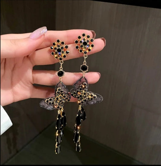 Pendientes Cristal de Mariposas Nocturnas