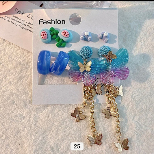 Set de Aretes y Pendientes de Colección 🍋‍🟩🍓