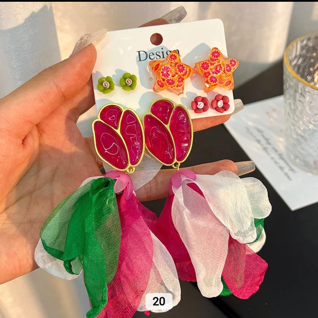 Set de Aretes y Pendientes de Colección 🍋‍🟩🍓