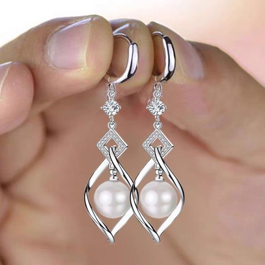 Pendientes Elegantes en Plata Ley 925