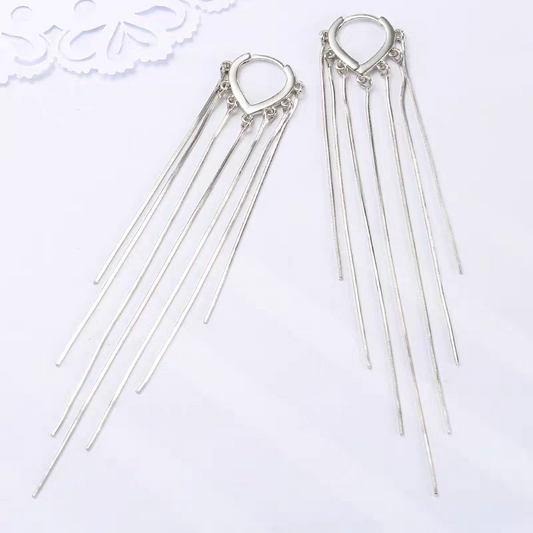 Pendientes Elegantes de Gala en Plata Ley 925