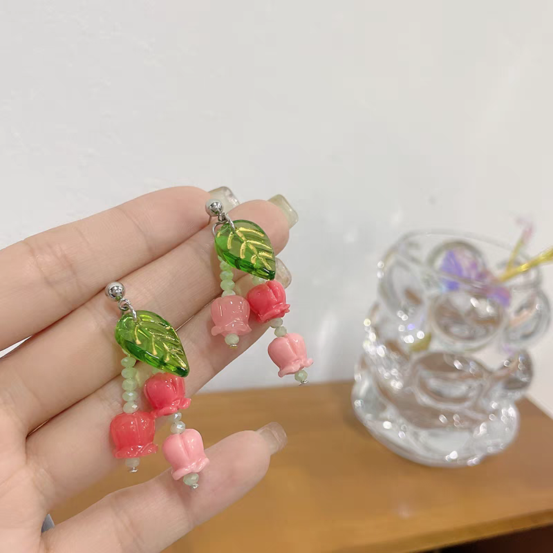 Pendientes de Tulipanes de Colores 🌷