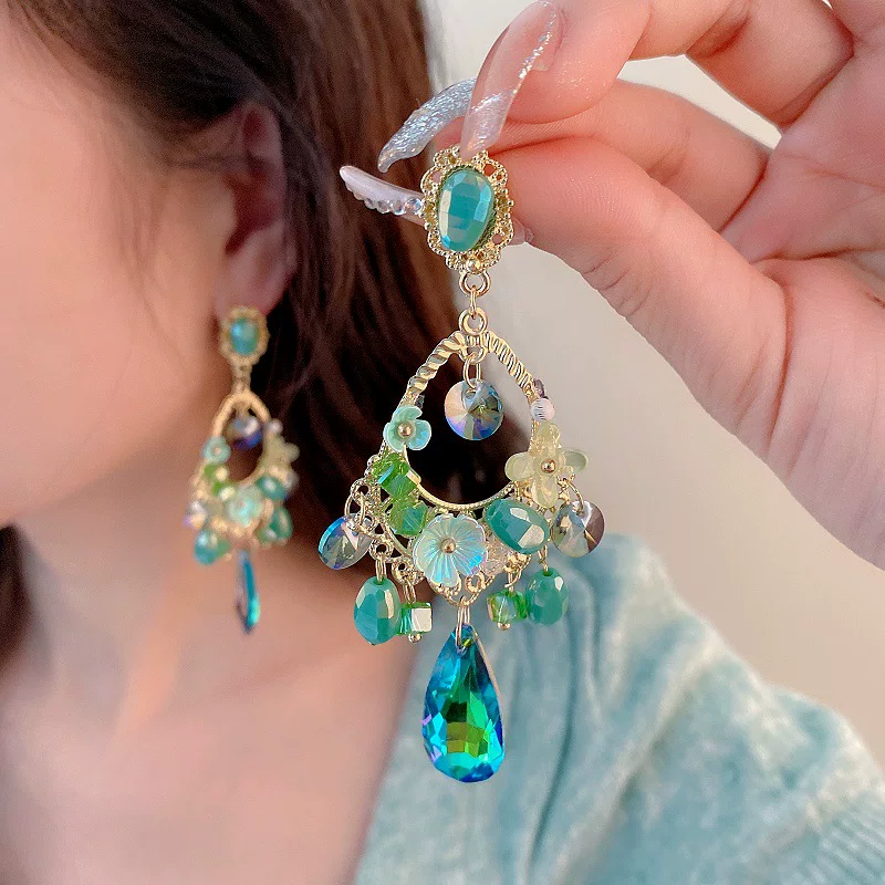 Pendientes Cristales Verdes